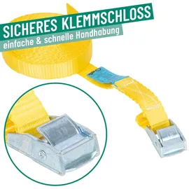 kerbl works Spanngurt 5 m mit Klemmschloss 400 kg