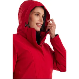 KILLTEC Damen Parka/Mantel wasserdicht mit abzippbarer Kapuze Damen Funktionsparka, rot, 44, 43284-000