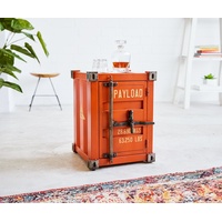 DeLife Bartisch Container, Metall Orange 42x42 cm Bar orange