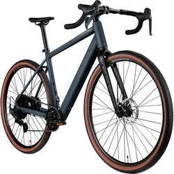 Remington G100 E Bike Gravelbike 28 Zoll Pedelec 360 Wh Elektrofahrrad 10 Gang Fahrrad grau 51 cm