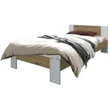 Hti-Living Futonbett 140 x 200 cm Weiß/Artisaneiche