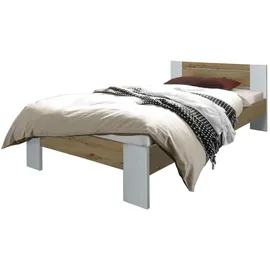 Hti-Living Futonbett 140 x 200 cm Weiß/Artisaneiche