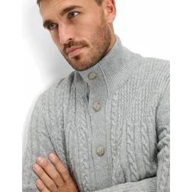 Brax Herren, Strickjacke Style JEFF platin, hellgrau, Gr. 5XL