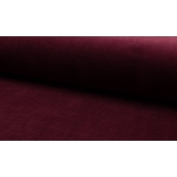 Fabrics-City Bordeaux HOCHWERTIG Baumwolle Stretch SAMT Stoff Nicki Stoffe METERWARE, 4348