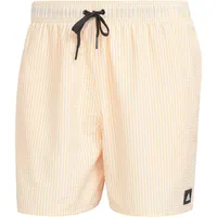 Adidas Herren Stripey Classics Short Length Badehose, Spark/White, S