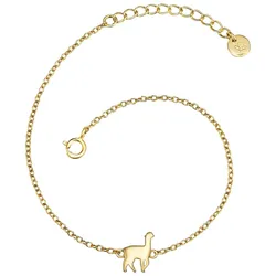 Glanzstücke München Gliederarmband »GSM165«, (1 tlg.), in Alpaka Optik Glanzstücke München gelbgold none