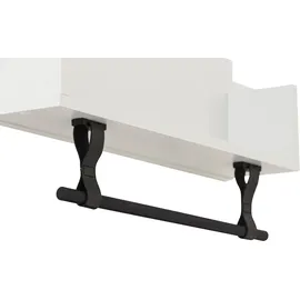 MÖBELPARTNER Wandregal Ella 59,8 x 13,5 x 31,5 cm Weiß