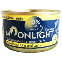 MOONLIGHT Katzennassfutter Nr. 4 Thunfisch, Huhn, Lachs 80 g
