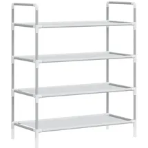 vidaXL Schuhregal 60 x 71 x 29 cm silberfarben