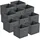 [en.casa] Faltbox 30 x 30 x 28 cm 10-tlg. dunkelgrau