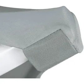 Beautissu Stehtischhusse Stella Silber Ø 80 cm 5tlg