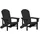 vidaXL Gartenstuhl 2 St. 74 x 82 x 90 cm schwarz