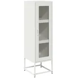 vidaXL Highboard Weiß 36x39x123 cm Kaltgewalzter Stahl