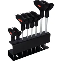 XLC T-Form Vielzahn-Schlüssel 10/15/20/25/30/40/45/50mm, mit Präsenter