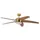Pepeo Melton 132 cm Deckenventilator messing/ahorn mit Licht inkl. Fernbedienung