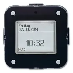 Jalousie-Schaltuhr UP Timer sw glz integrierte Zeitschaltuhr