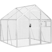 VidaXL Voliere Silbern 1,79x2x1,85 m Aluminium