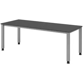 B.M. Schreibtisch Q-Serie Graphit / Silber