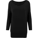 Build Your Brand Ladies Viskose Longsleeve Langarmshirt schwarz L