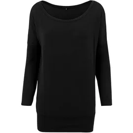 Build Your Brand Ladies Viskose Longsleeve Langarmshirt schwarz L