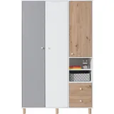 masseno Drehtürenschrank SANNIO 120 x 190 x 50 cm Weiß