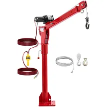 Steinberg Systems Ladekran mit 12 V Seilwinde 800 kg 360° - Rollfahrwerk Steinberg Systems