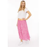 Zwillingsherz Maxirock Damen Floral Pink/Srosa S/M