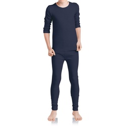 MT Thermohose Kinder Ski- & Thermowäsche Set, Thermo Unterwäsche Jungen & Mädchen blau 134-140