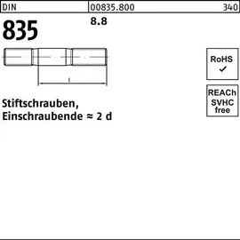 F. REYHER Nchfg. GmbH & Co. KG Stiftschraube DIN 835 M12 x 45 50 Stück