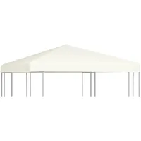 VidaXL Pavillondach 310 g/m2 3x3 m Cremeweiß