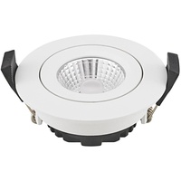 Sigor LED-Deckeneinbauspot Diled, Ø 8,5 cm, 6 W, Dim-To-Warm, weiß