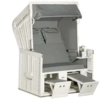 SonnenPartner Konsul 2-Sitzer Strandkorb Halbliegemodell Nordsee