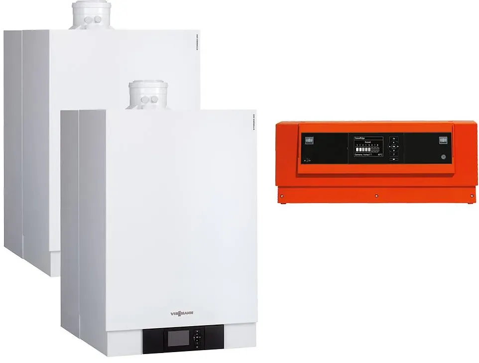 Mehrfachbelegung 2-Fach Vitodens 200-W, 12-49 kW, Vitotronic 300-K, Wandmontage, Viessmann