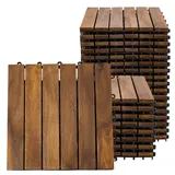 ETC Shop Holzfliese Akazie 30 x 30 cm 27 St.