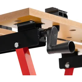 katoma Arbeitstisch Stahl/MDF klappbar 125 kg gelb/rot