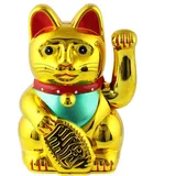 Freak Scene Superfreak Glückskatze - Maneki-Neko - Winkekatze - 13 cm - Gold