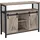 VASAGLE Sideboard 100 x 33 x 80 cm Grau