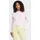 adidas Damen Essentials 3-Streifen French Terry Kapuzenjacke - Clear pink/white XS