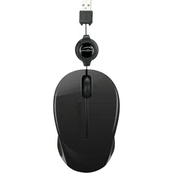 Speedlink BEENIE Mobile USB-Mouse, Justierbare Kabellänge, 3 geräuschlose Tasten, 1.200 dpi Auflösung