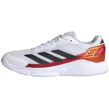 adidas Herren Courtquick Mens Padel Shoes, FTWR White/core Black/Lucid Orange, 47 1/3 EU - 47 1/3 EU
