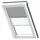 VELUX Verdunkelungsrollo für MK06 0705S Grau/Weiß Schiene: alu