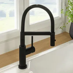 Villeroy & Boch Steel Expert Compact Window Küchenarmatur, aus Edelstahl, Küchenarmaturen, schwarz matt