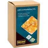 IDENA Lichterkette 20 LED innen, mit Timerfunktion, Batteriebetrieb, 1,80m