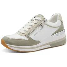 Marco Tozzi Sneaker Low Damen Weiß/Grün 39