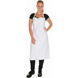HYGOSTAR® Latzschürze aus Baumwolle, weiß 2050 , 1 Karton = 18 Packungen = 36 Stück, Maße: 80x80cm