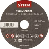 Stier Trennscheibe Edelstahl 125 x 1,0 x 22,23 mm 10 Stk