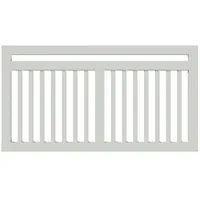 Plus Zaun Linea 150 x 80 cm RAL 9010 Weiß