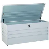 Beliani Truhe CEBROSA Hellgrau 62x132x64