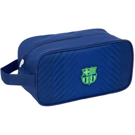 Safta F.C. Barcelona Navy Blue - Mittelgroßer Schuhschrank, Mehrzweck, für Sport, Überschule, Fußball, bequem und vielseitig, 29 x 14 x 15 cm, Marineblau, M, Lässig