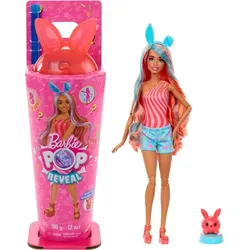 Barbie Pop Reveal Shakes-Serie, Set aus Puppe & Accessoires, duftende helle Häschen-Modepuppe